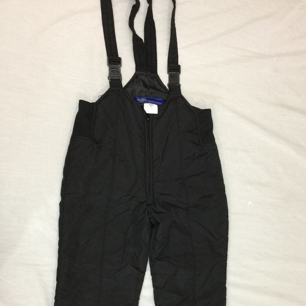 🍎🍎🍎  SPORTCASTER BOYS GIRLS NYLON SNOW SKI OVERALLS  PANTS SIZE M 🍎🍎🍎